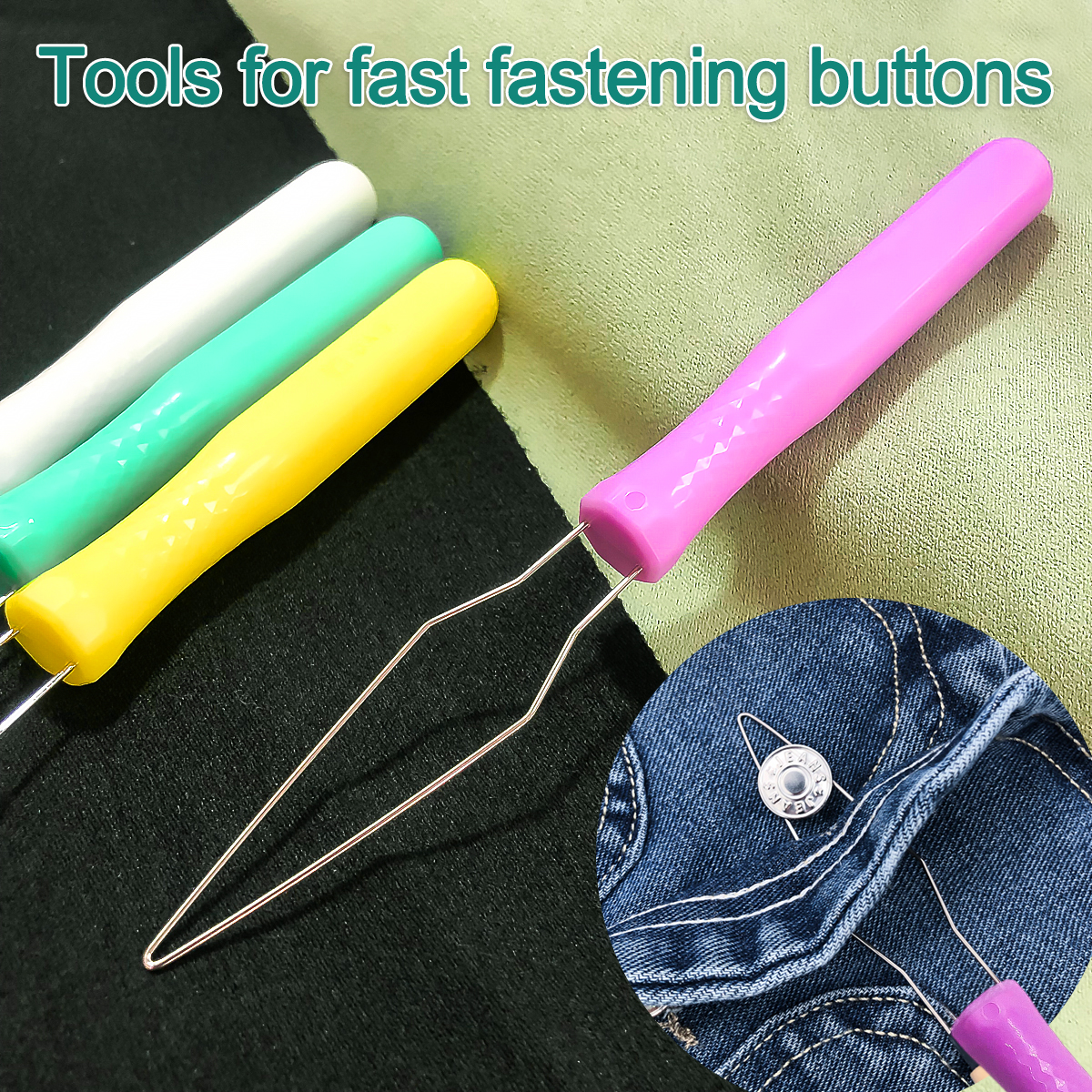 Sewing By - Quick Button Insertion Tool for Clothing