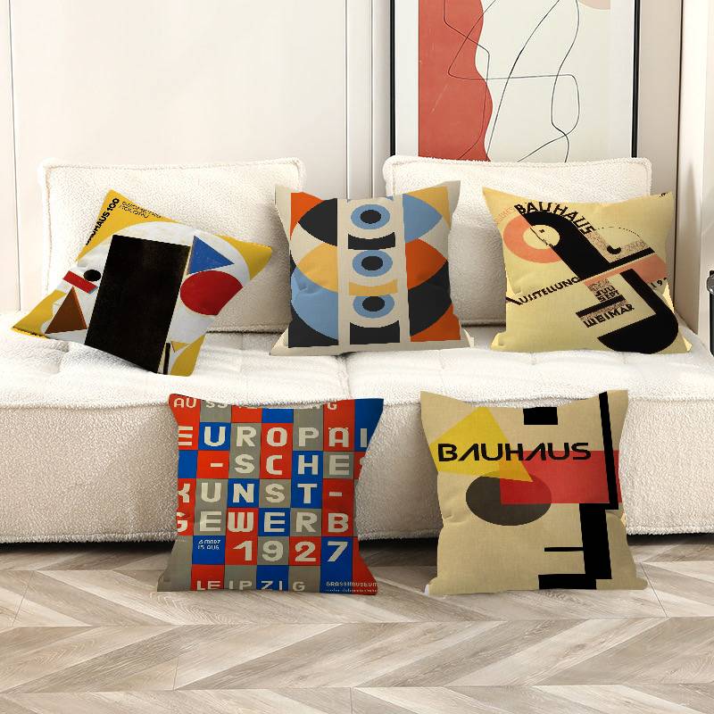Century Textile & Sewing Supply Photos - Century Modern Bauhaus Pillow Covers Cartoon
