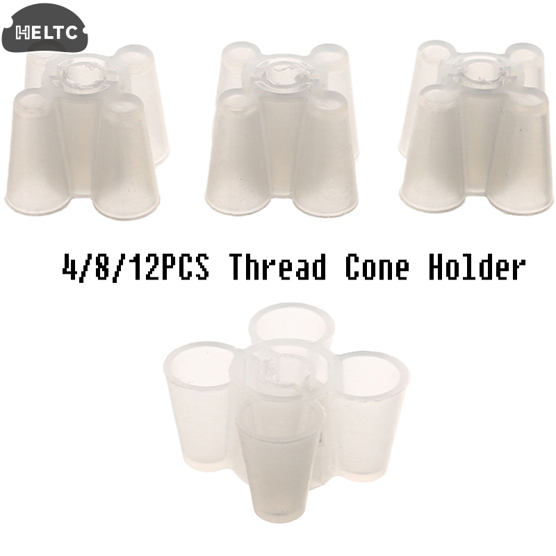 Serger Thread Cone - 4/8/12PCS Sewing Machine Thread Adapter Plastic