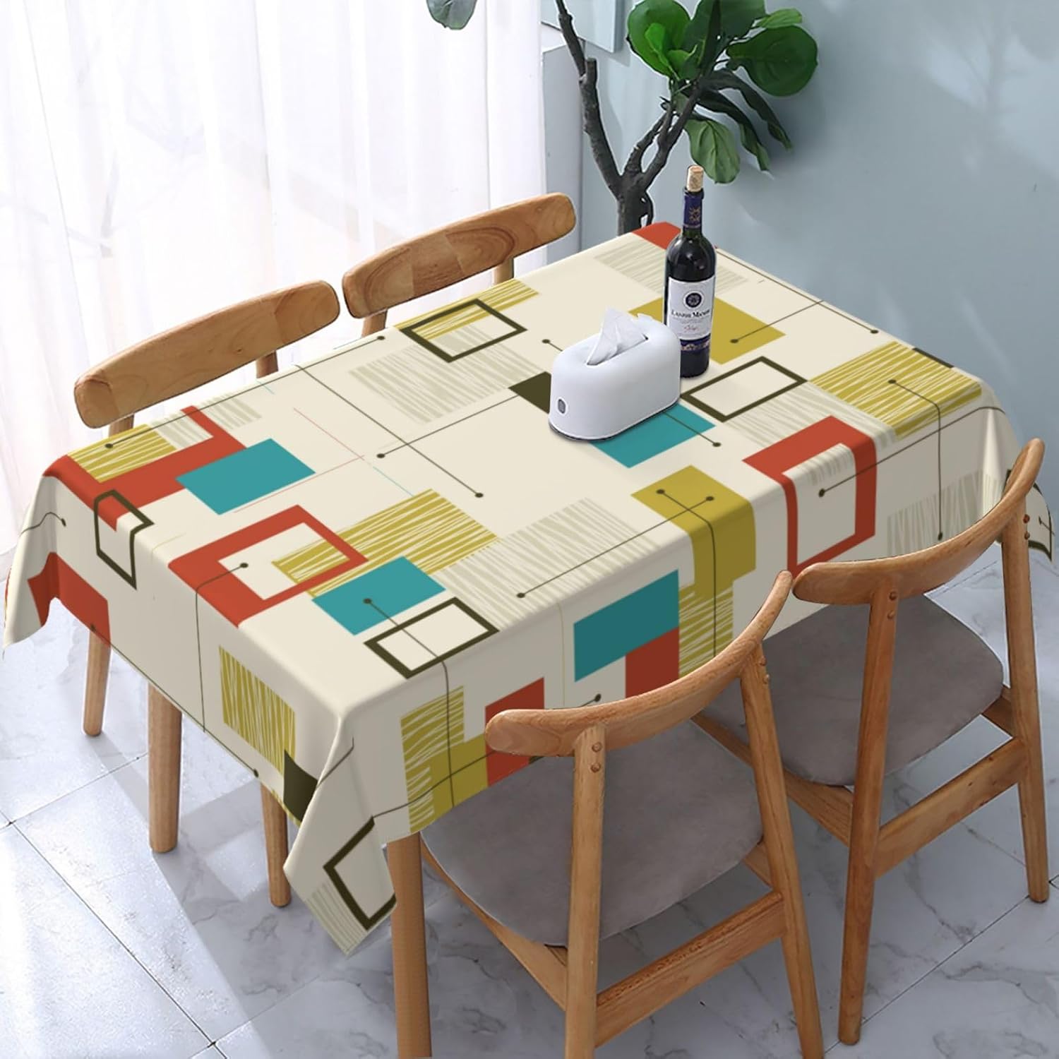 Century Textile & Sewing Supply Photos - Abstract Geometric Mid Century Rectangle Waterproof