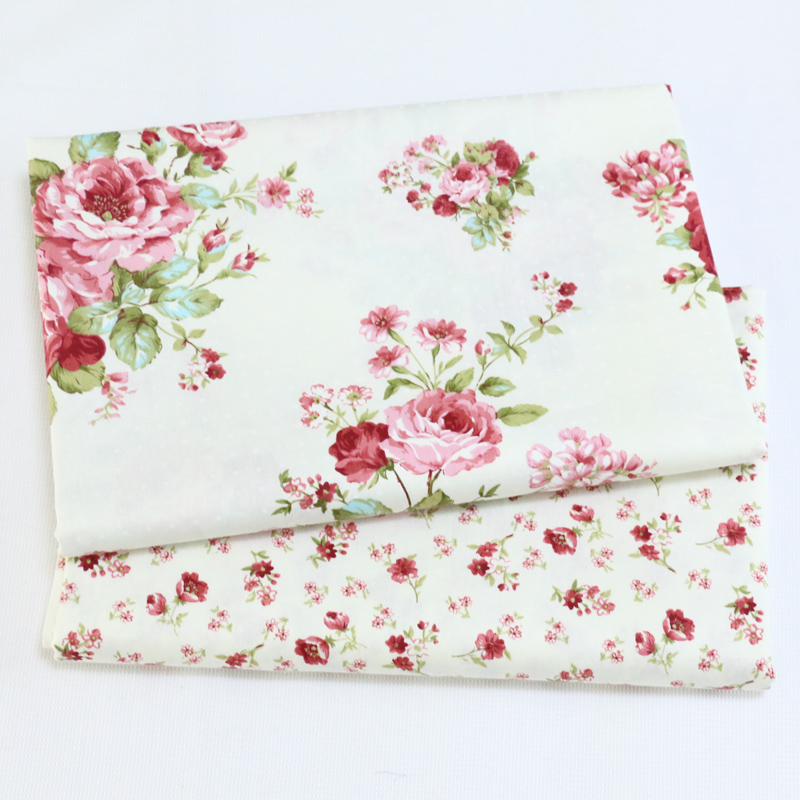 Sewing By - Cotton Twill Printed Fabric Peony Small