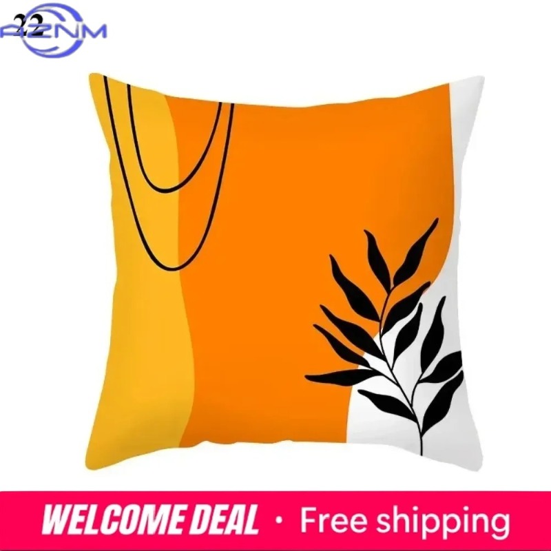 Boho Orange Abstract Cushion C - Century Textile & Sewing Supply Photos บทวิจารณ์และราคา