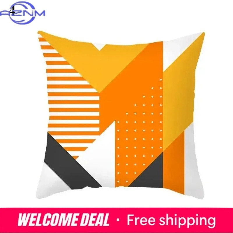 Boho Orange Abstract Cushion C - Century Textile & Sewing Supply Photos บทวิจารณ์และราคา
