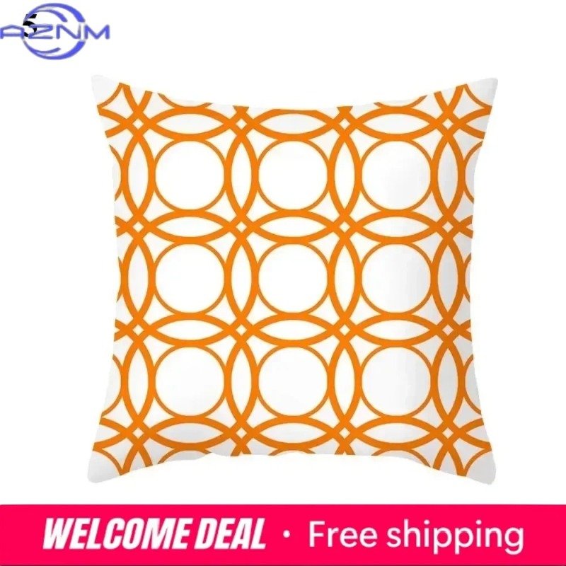Boho Orange Abstract Cushion C - Century Textile & Sewing Supply Photos บทวิจารณ์และราคา