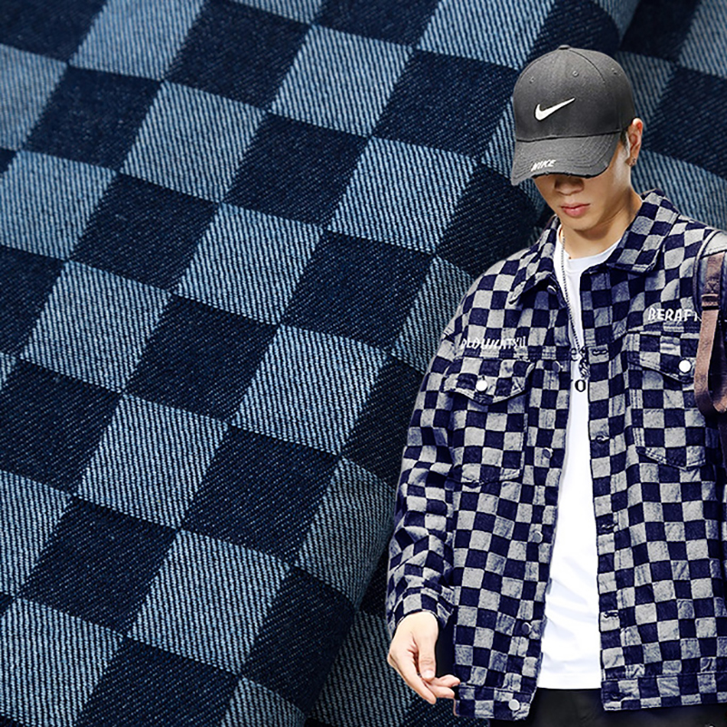 Cotton Jacquard Denim Fabric P - Sewing By บทวิจารณ์และราคา
