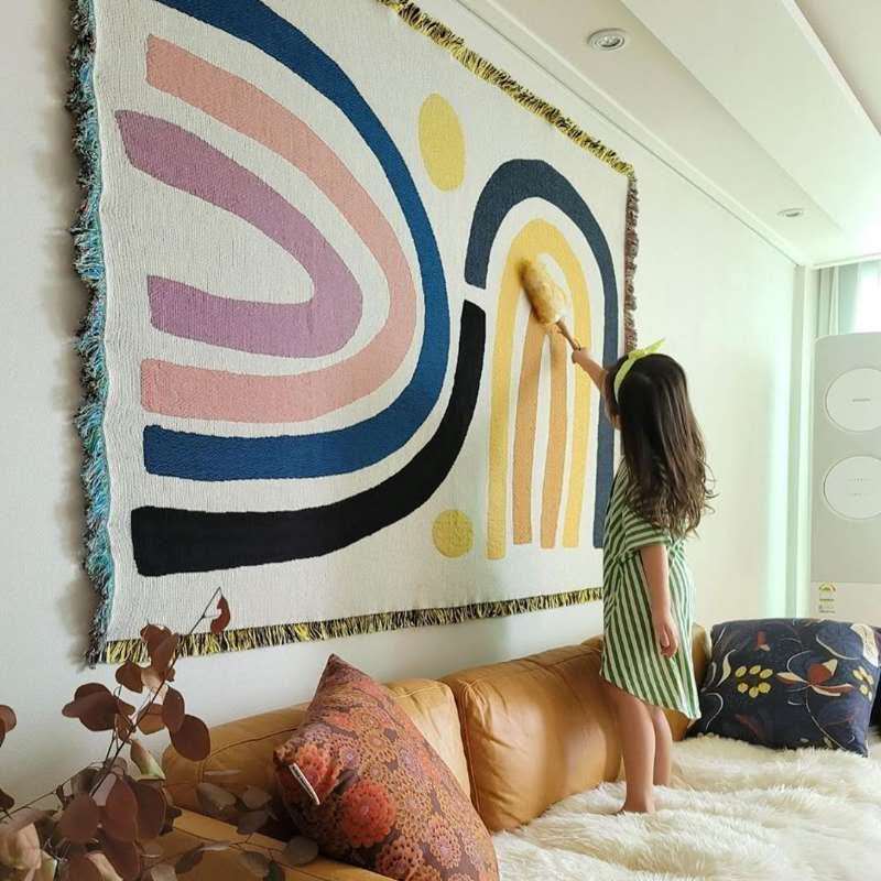 Textile City Abstract Rainbow  - Century Textile & Sewing Supply Photos บทวิจารณ์และราคา