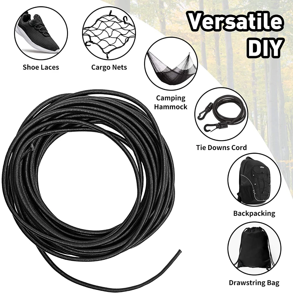 3/4/5/6/8MM Black Strong Elast - Sewing Tas บทวิจารณ์และราคา