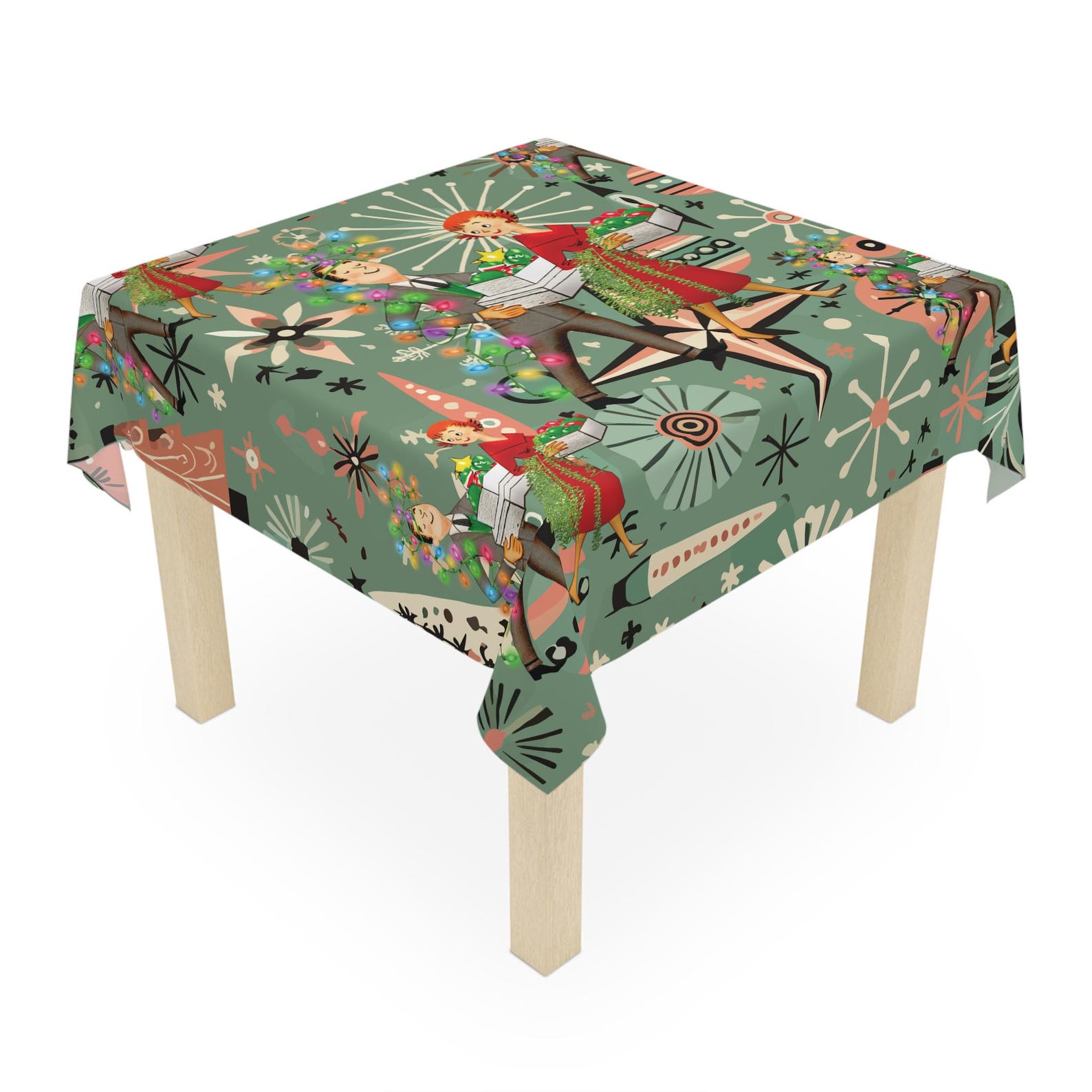 Retro 1950s Kitsch Christmas S - Century Textile & Sewing Supply Photos บทวิจารณ์และราคา