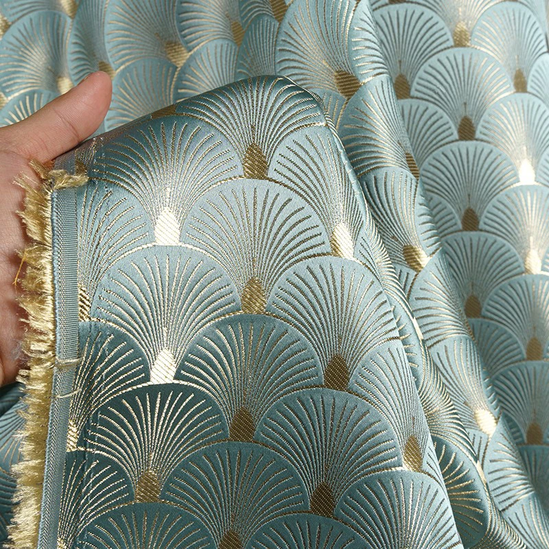 Ginkgo Leaf Fan Shaped Jacquar - Sewing Fabric บทวิจารณ์และราคา