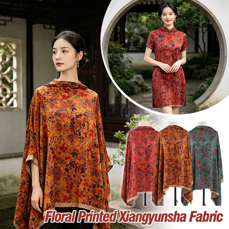 1m Floral Printed Fabric Imita - Sewing Fabric บทวิจารณ์และราคา