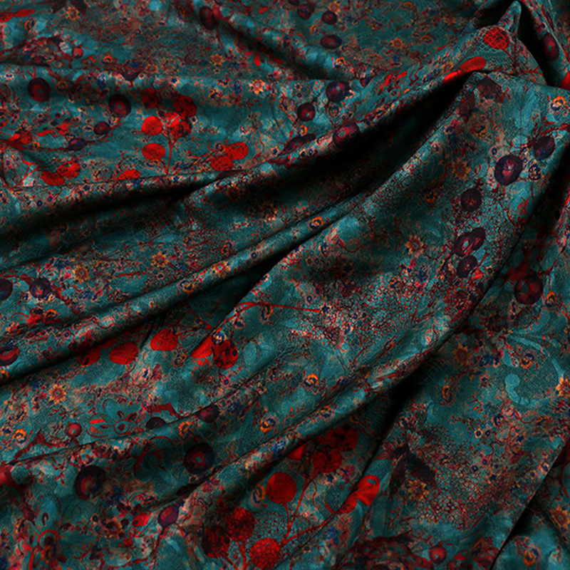 1m Floral Printed Fabric Imita - Sewing Fabric บทวิจารณ์และราคา