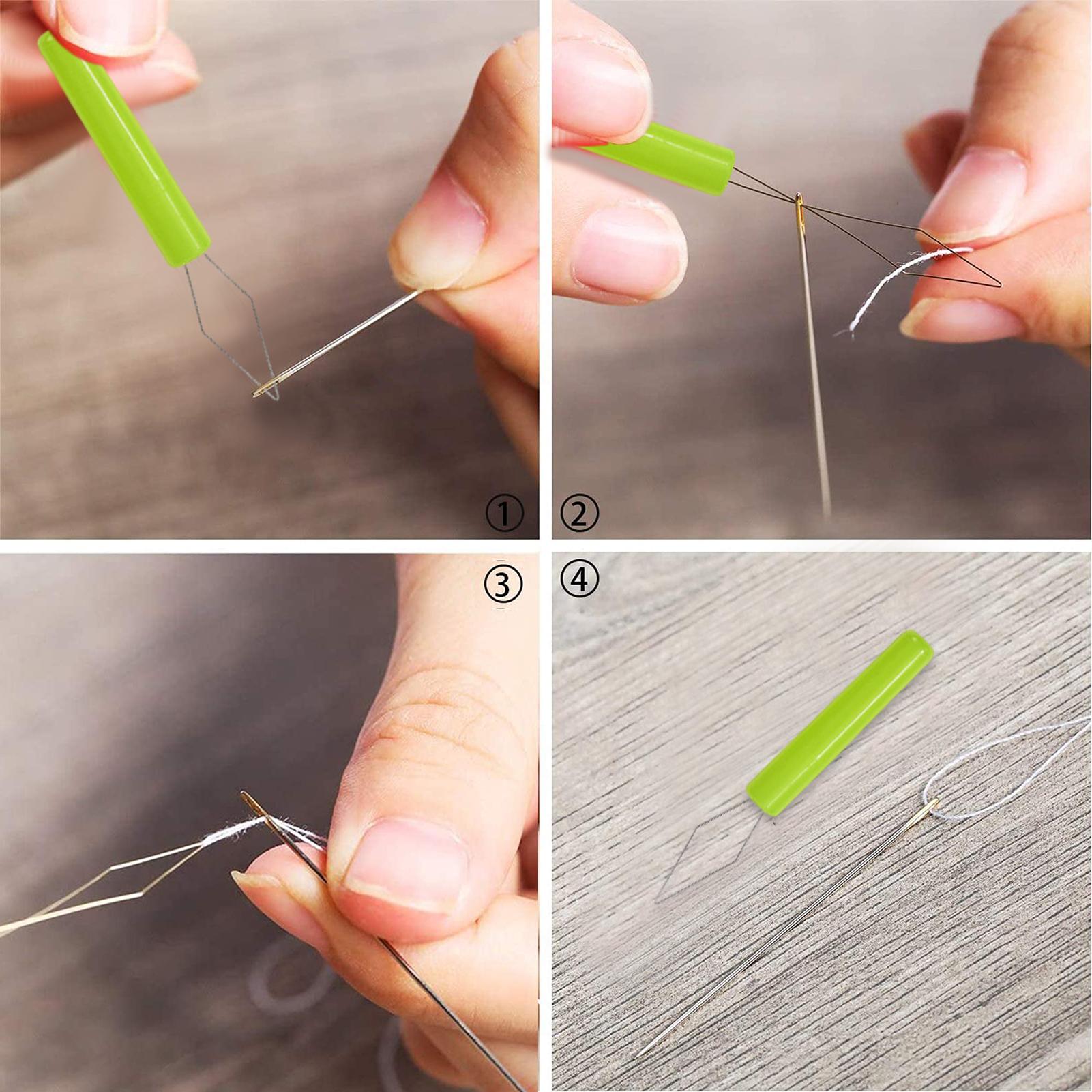 3Pcs Needle Threader with Cove - Needle Threader Tool บทวิจารณ์และราคา