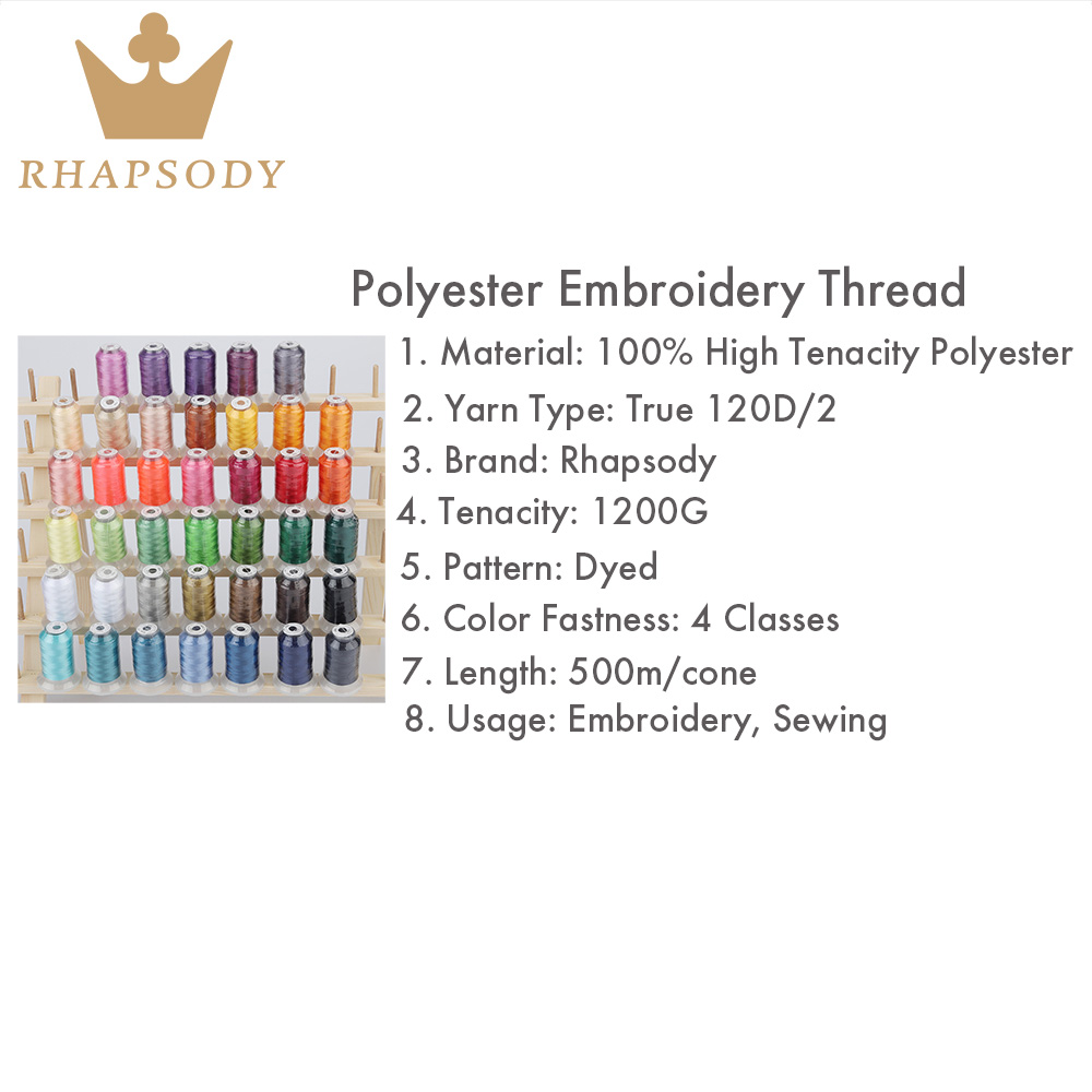 40W Polyester Embroidery Threa - Serger Thread Cone บทวิจารณ์และราคา