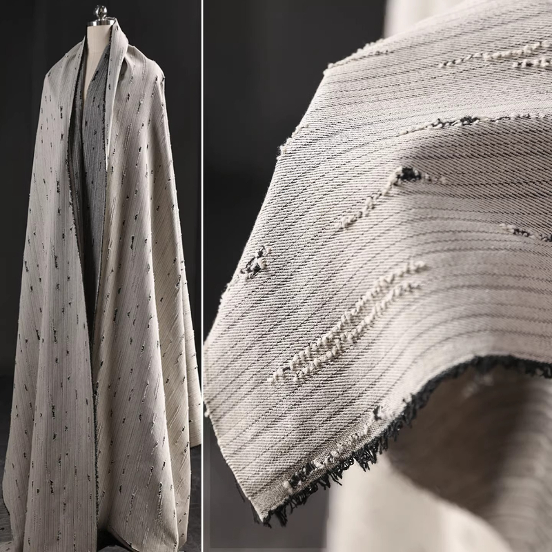 Striped Denim Cotton Jacquard  - Sewing Recycling บทวิจารณ์และราคา