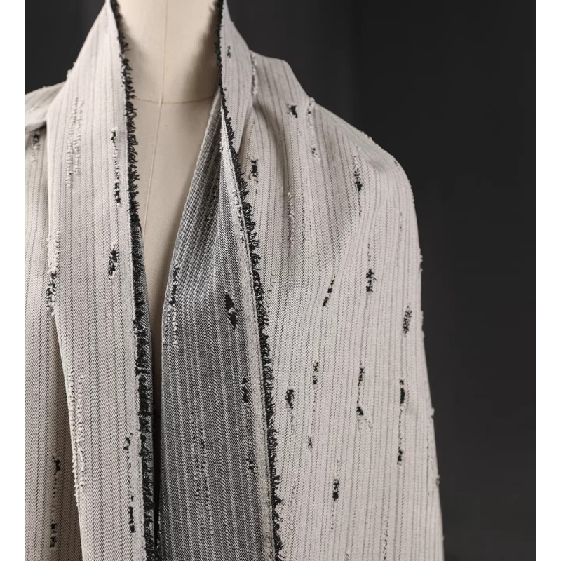 Striped Denim Cotton Jacquard  - Sewing Recycling บทวิจารณ์และราคา