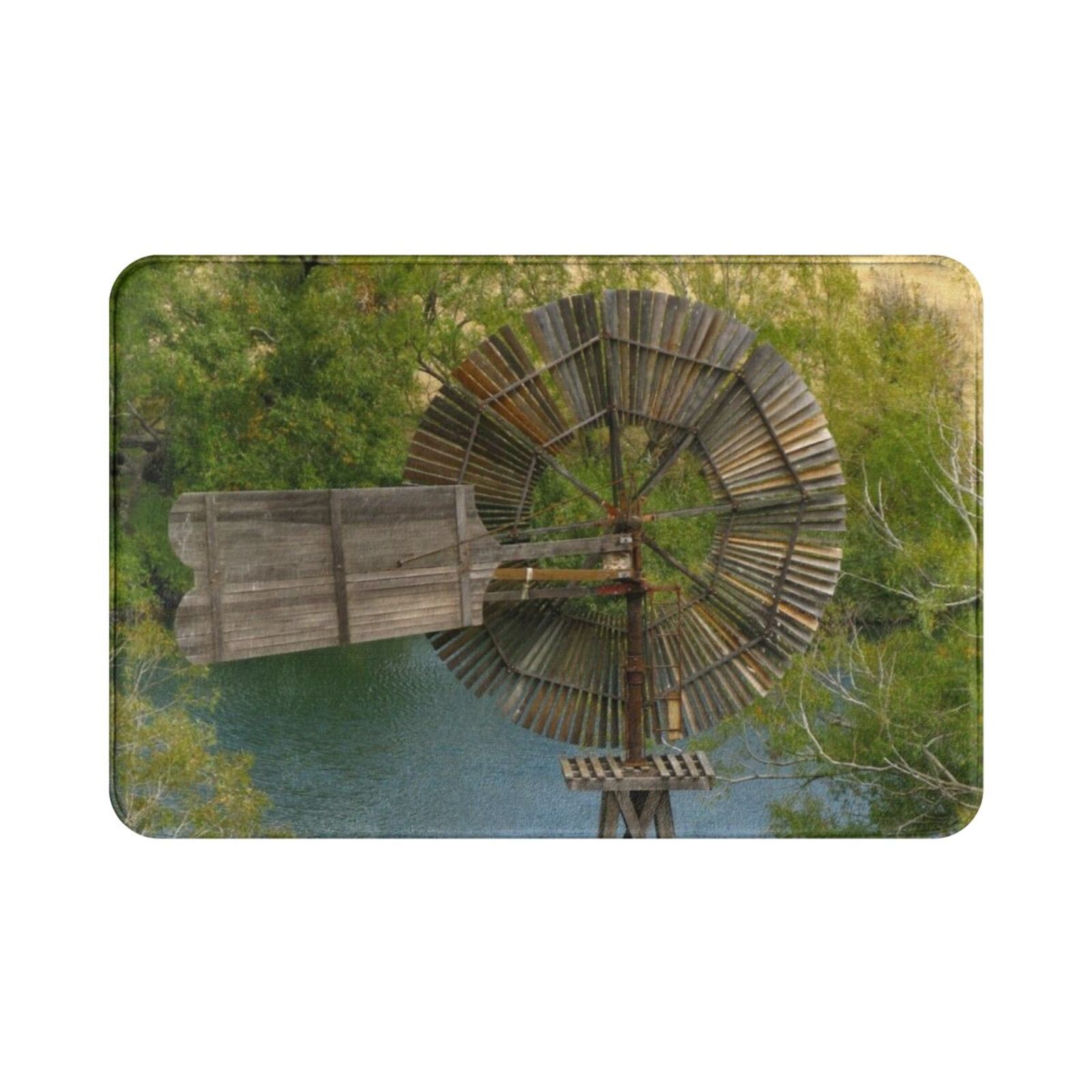 Wooden Windmill Carpet Mat Rug - Century Textile & Sewing Supply Photos บทวิจารณ์และราคา