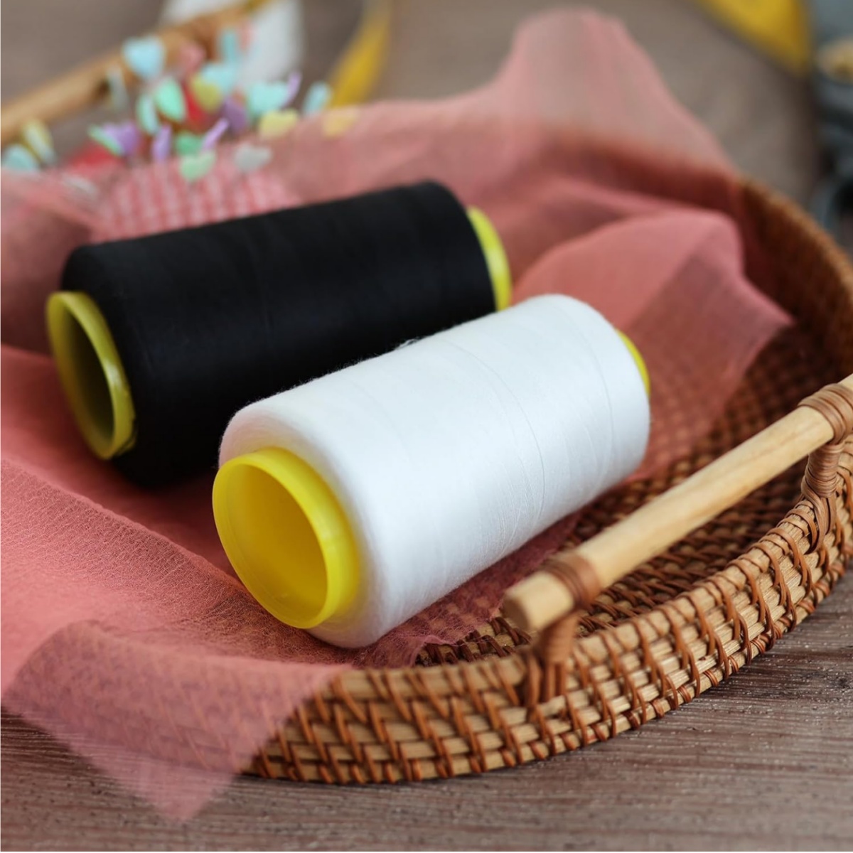 1-6Rolls 3000 Yard Each Serger - Serger Thread Cone บทวิจารณ์และราคา