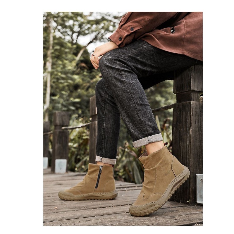 Men's High-Top Hiking Shoes fo - Sewing Nylon บทวิจารณ์และราคา