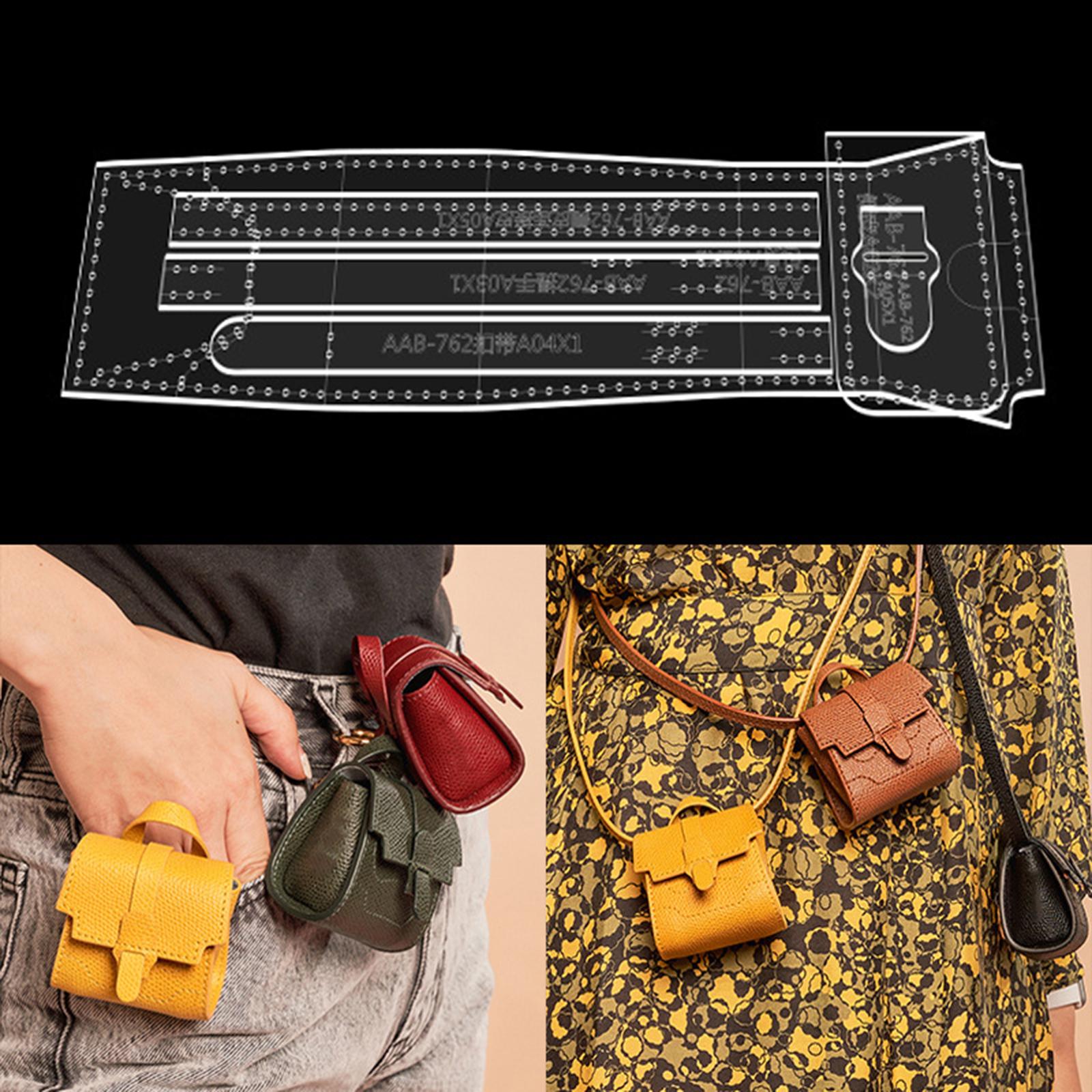 Leather Craft Pattern Handcraf - Sewing Tas บทวิจารณ์และราคา