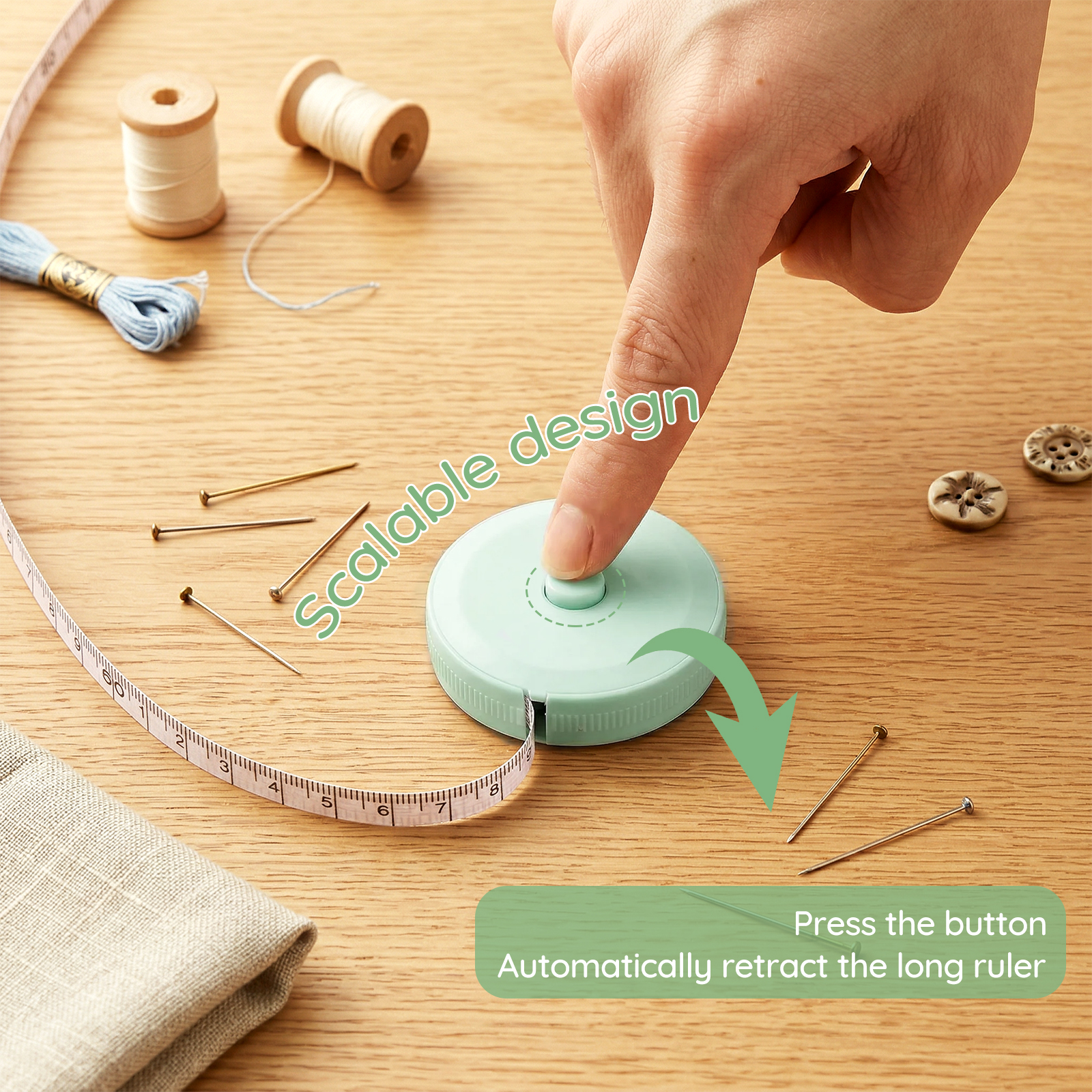 1PC 1.5m Small Tape Measure Do - Sewing Recycling บทวิจารณ์และราคา