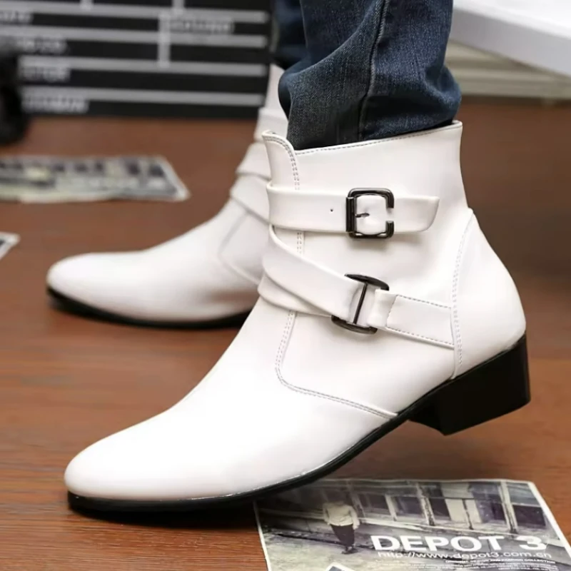New Men's Boots Leather Chelse - Sewing Nylon บทวิจารณ์และราคา