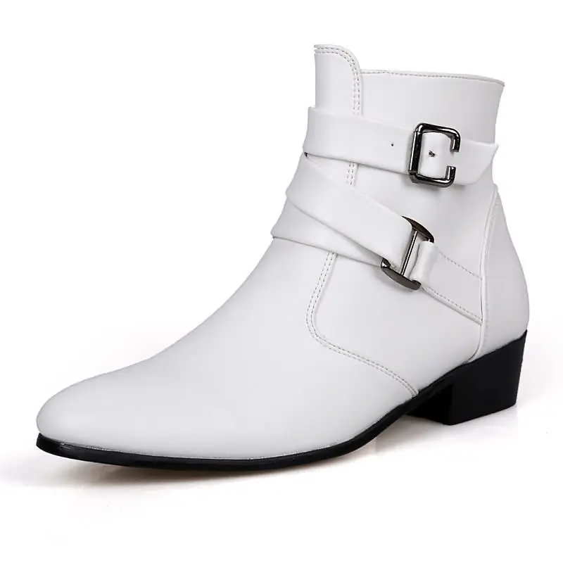 New Men's Boots Leather Chelse - Sewing Nylon บทวิจารณ์และราคา