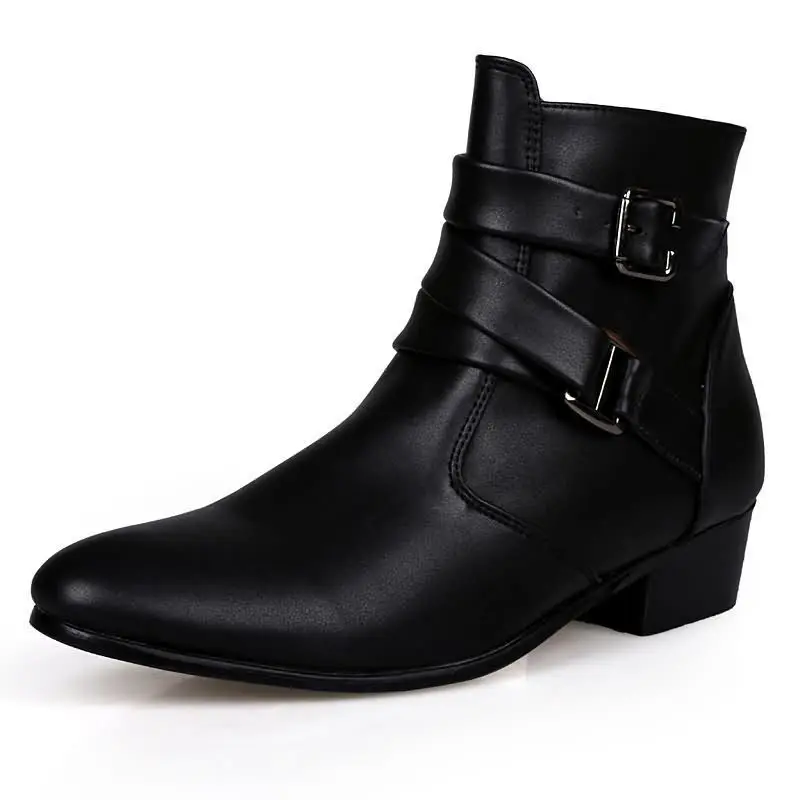 New Men's Boots Leather Chelse - Sewing Nylon บทวิจารณ์และราคา