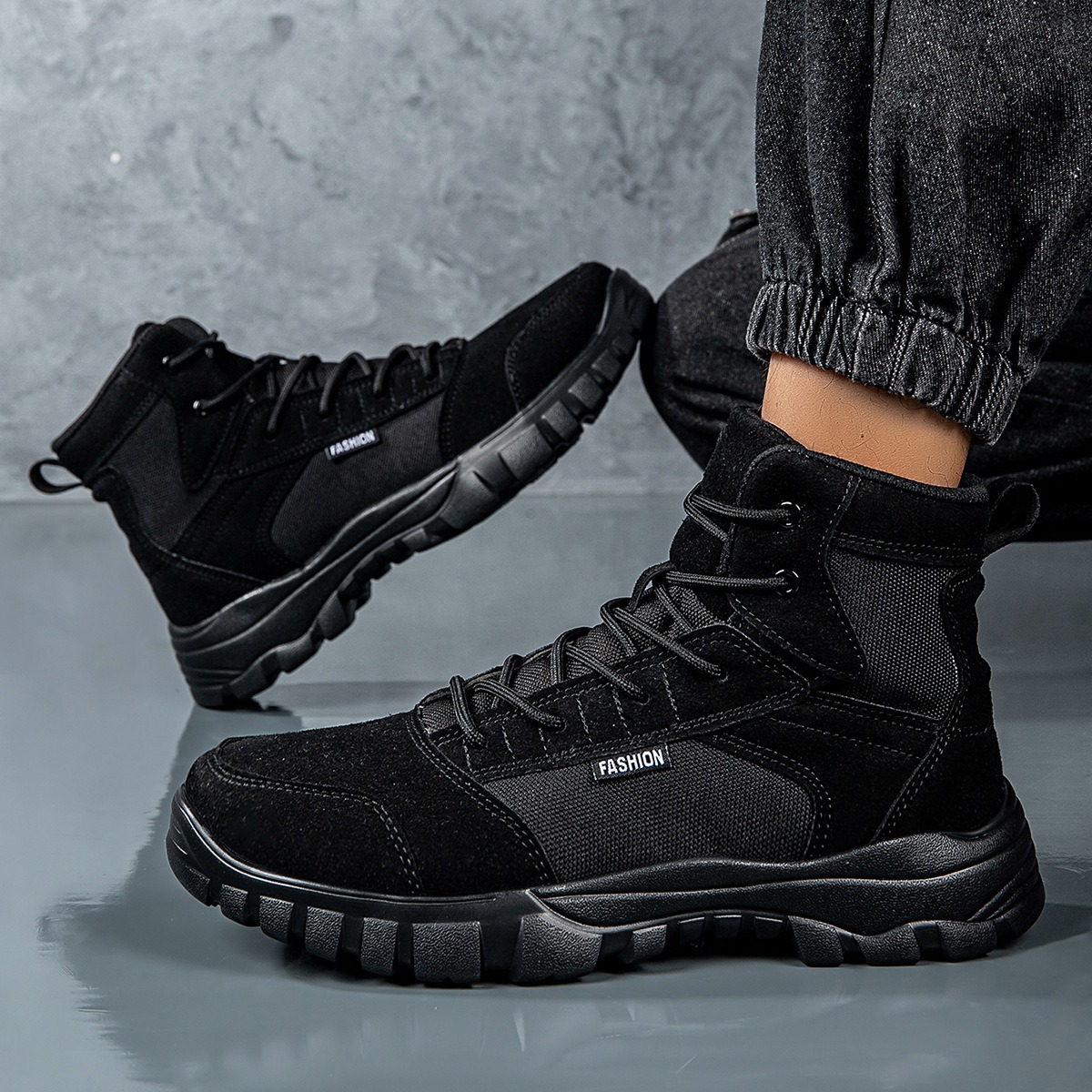 Men's shoes autumn and winter  - Sewing Nylon บทวิจารณ์และราคา