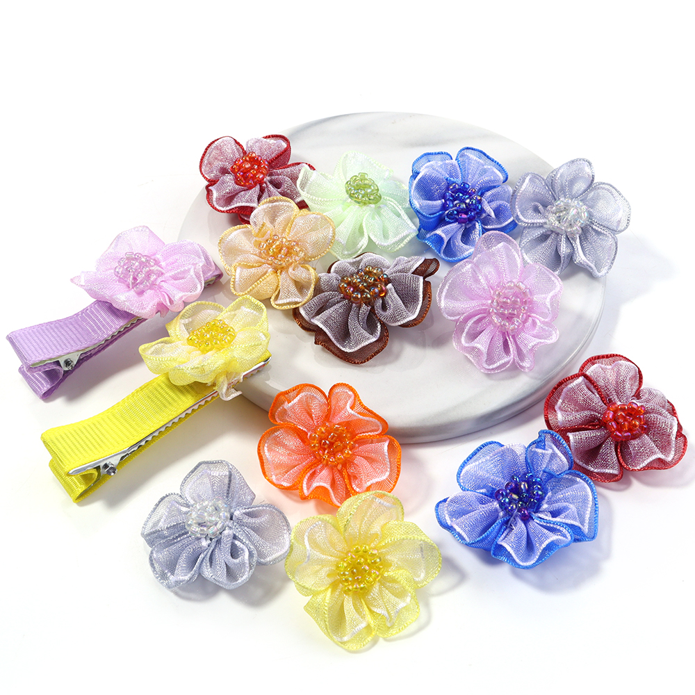 10Pcs/Lot Mesh Flower Applique - Sewing Tas บทวิจารณ์และราคา