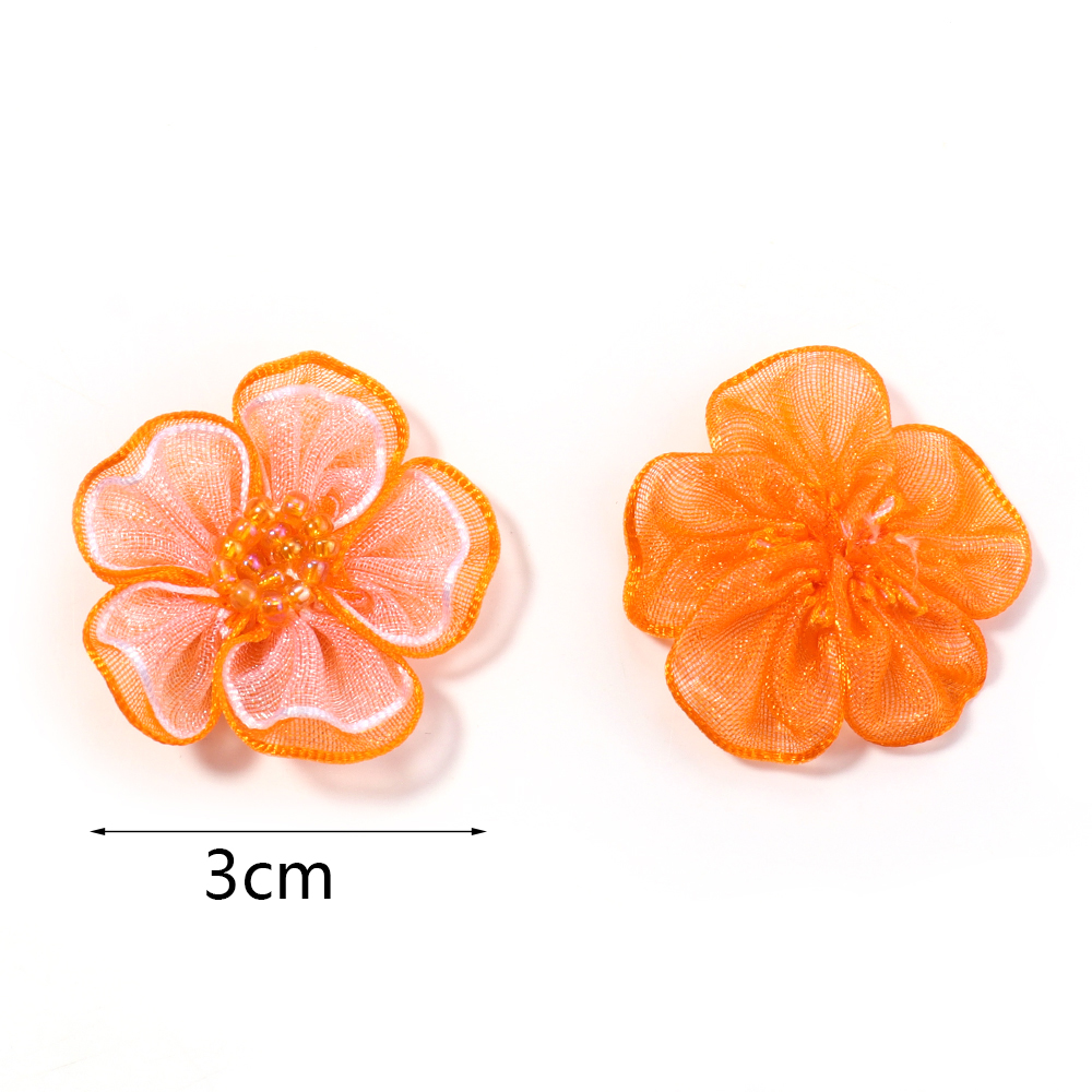 10Pcs/Lot Mesh Flower Applique - Sewing Tas บทวิจารณ์และราคา