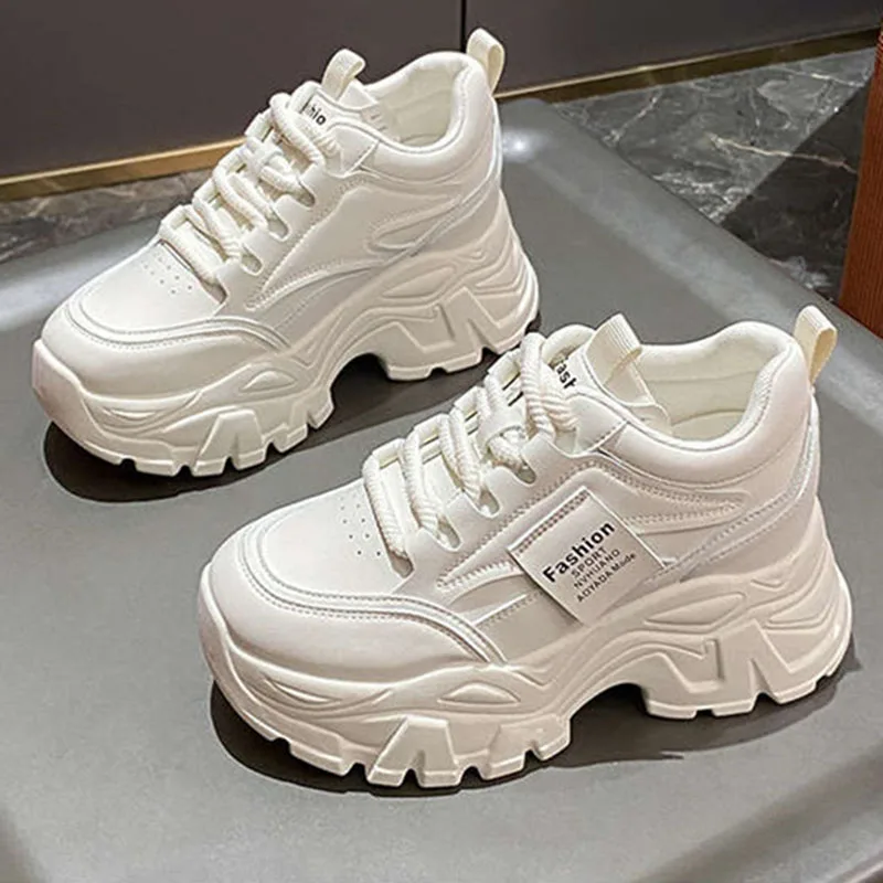 New Fashion Platform Sneakers  - Sewing Fabric บทวิจารณ์และราคา