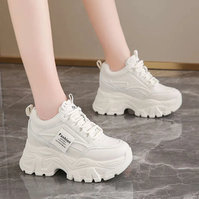 New Fashion Platform Sneakers  - Sewing Fabric บทวิจารณ์และราคา