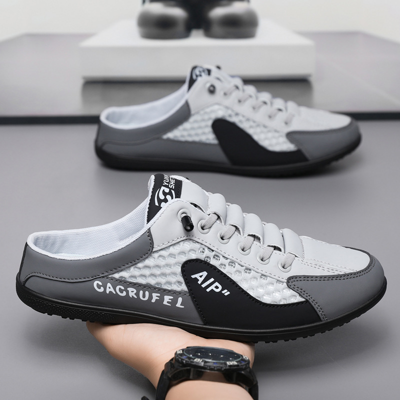 Men's Fashion Soft-soled Half  - Sewing Nylon บทวิจารณ์และราคา