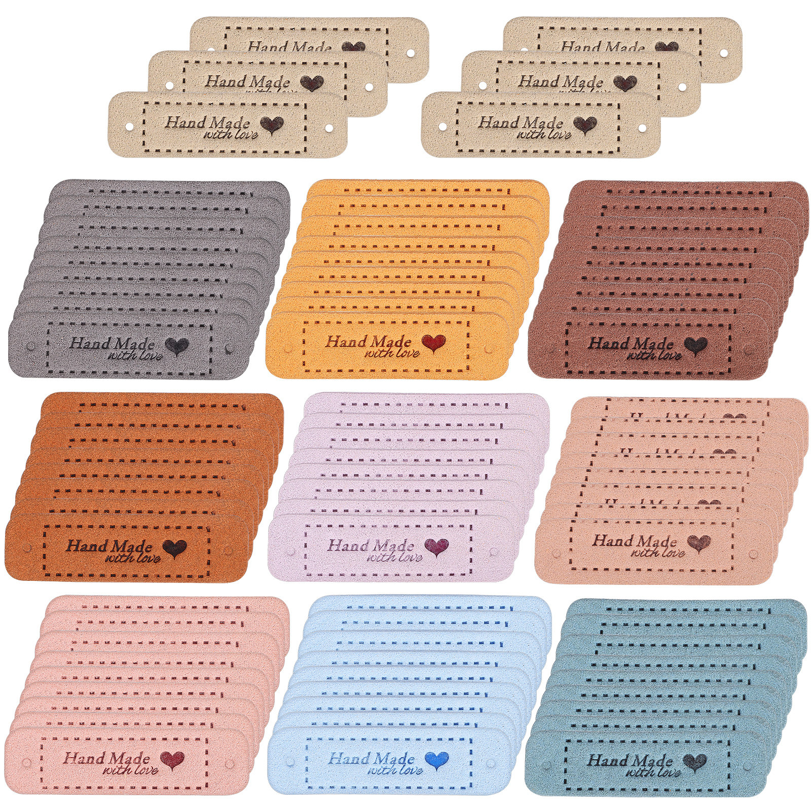 60Pcs Labels Embossed Handmade - Sewing Labels บทวิจารณ์และราคา