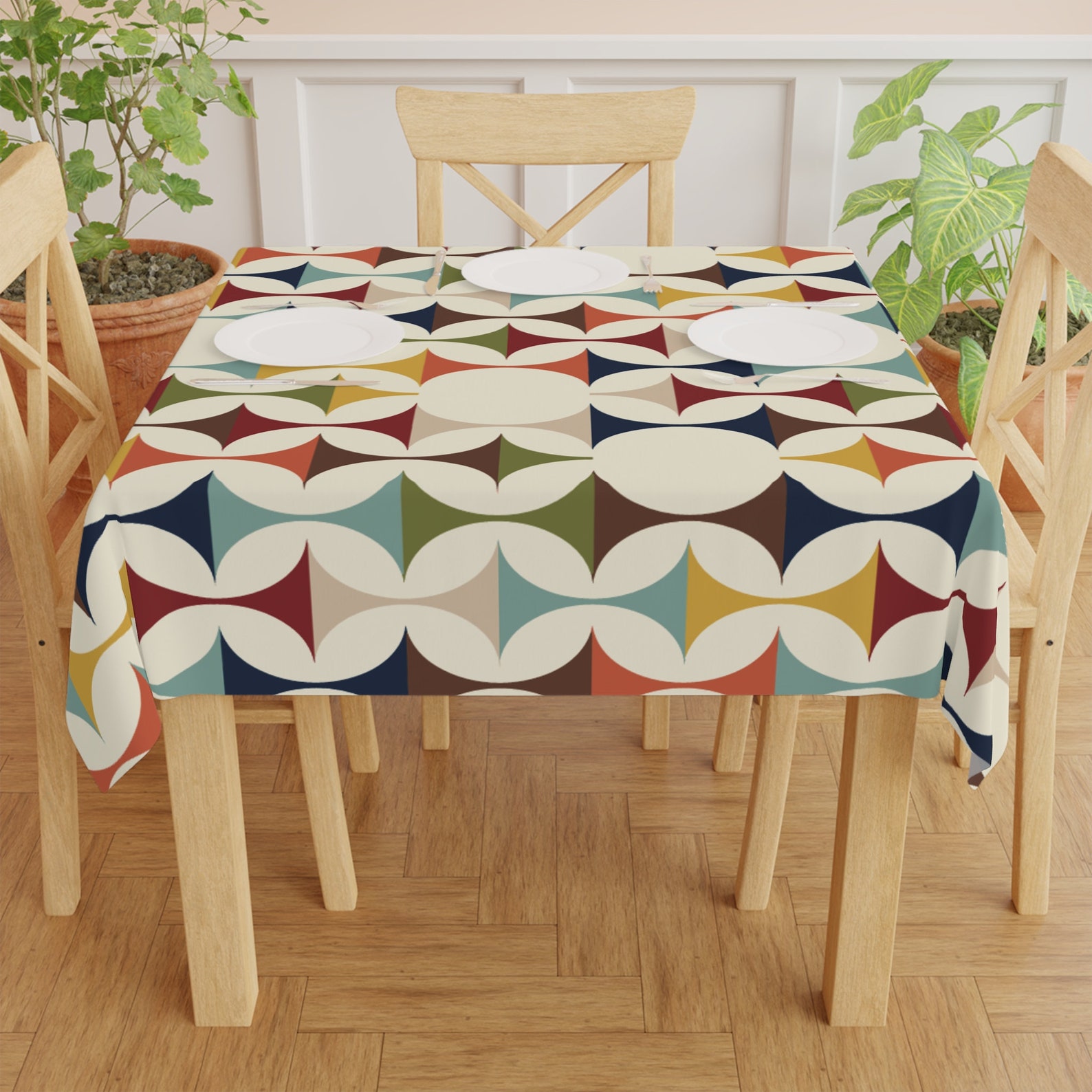 Mid Century Modern Retro Geome - Century Textile & Sewing Supply Photos บทวิจารณ์และราคา