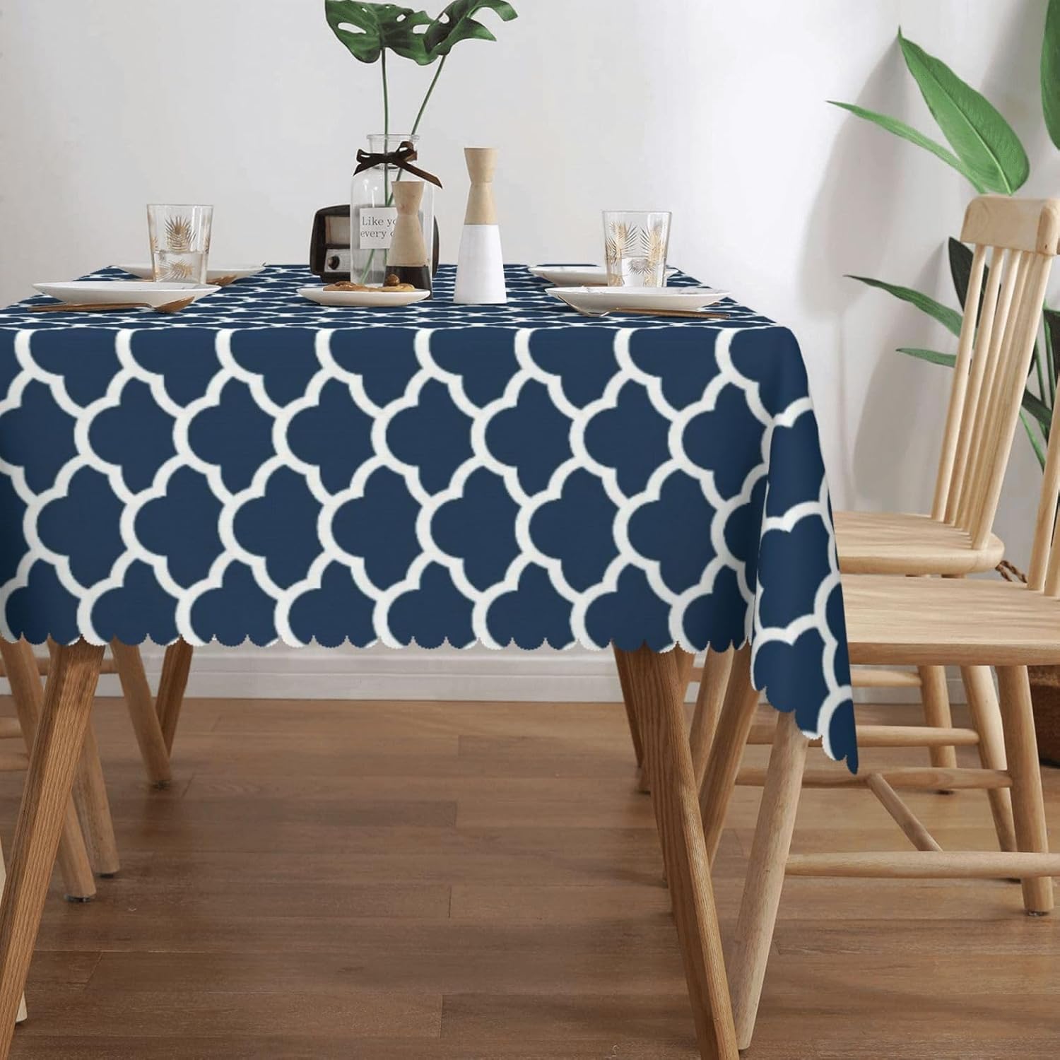 Blue Tablecloth Navy Cloud Sea - Century Textile & Sewing Supply Photos บทวิจารณ์และราคา