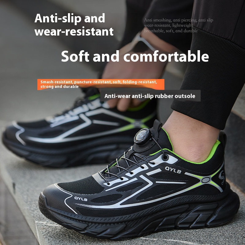 Mens Work Safety Boots Steel T - Sewing Nylon บทวิจารณ์และราคา