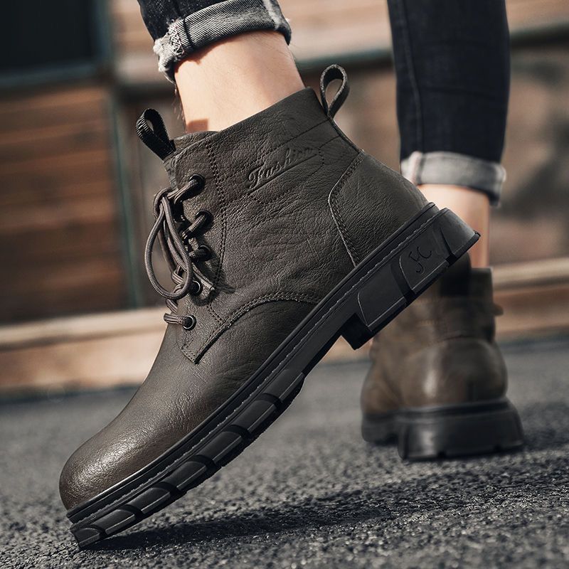 Men's boots 2026 mid top men's - Sewing Nylon บทวิจารณ์และราคา