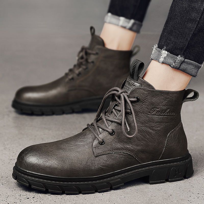 Men's boots 2026 mid top men's - Sewing Nylon บทวิจารณ์และราคา