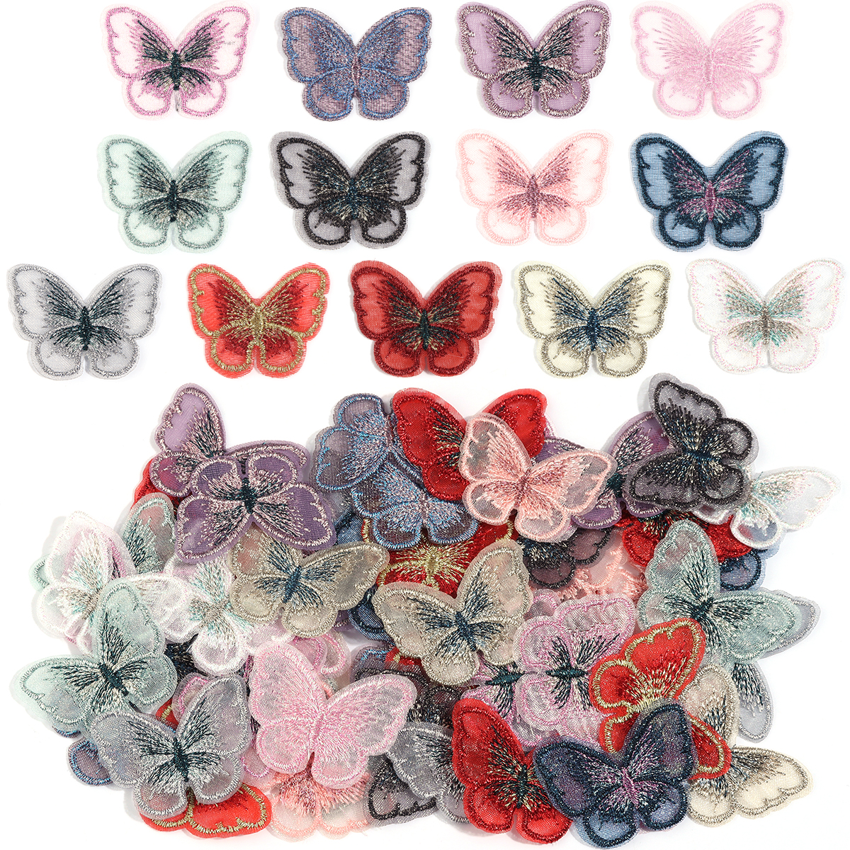 20Pcs 3X4CM Butterfly Cloth Pa - Sewing Tas บทวิจารณ์และราคา