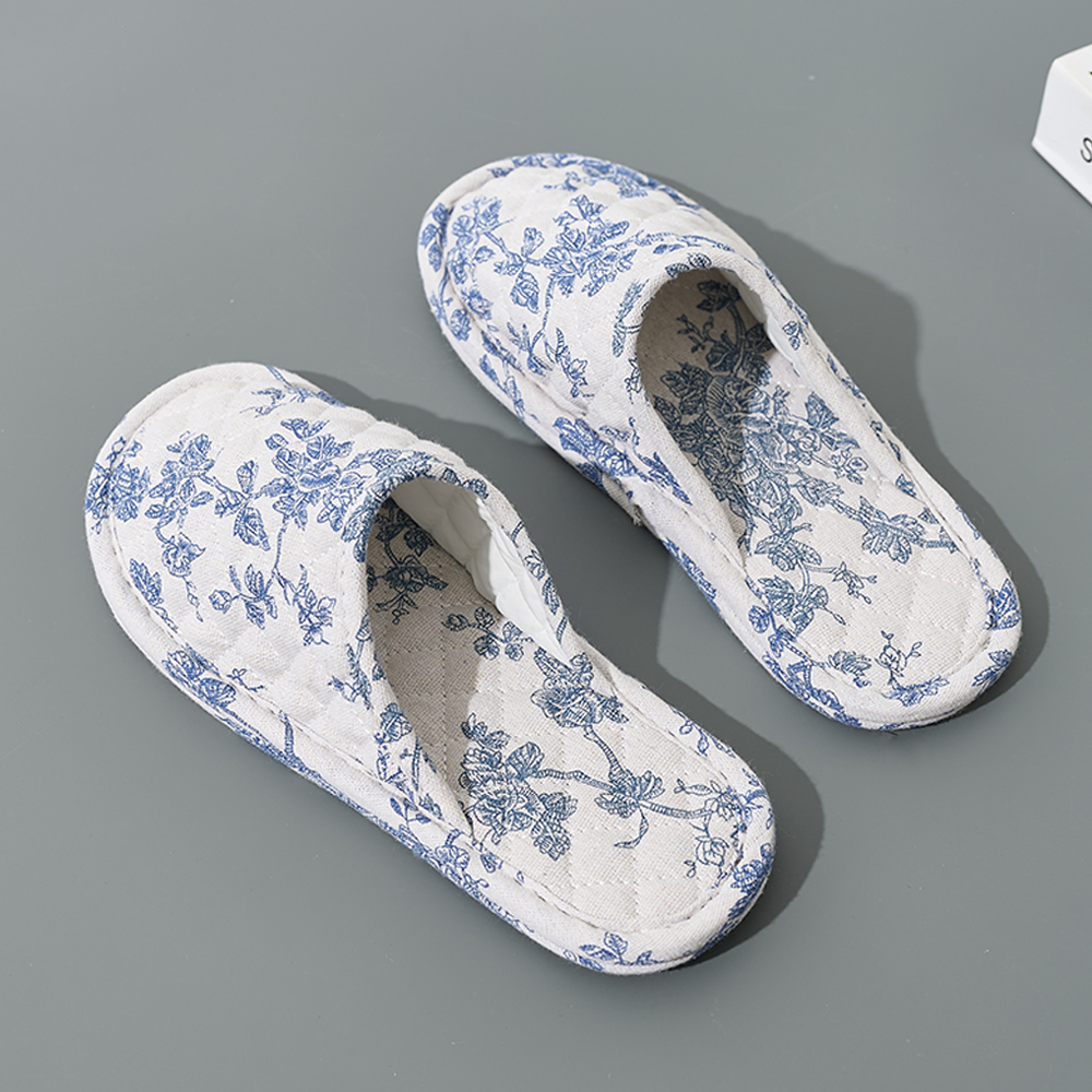 Home Indoor Slippers Soft Bott - Sewing Fabric บทวิจารณ์และราคา