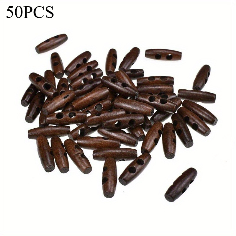 50pcs Recycled Wood Horn Toggl - Sewing Recycling บทวิจารณ์และราคา