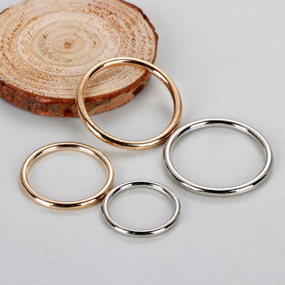 10Pcs Metal O Ring Silver Gold - Sewing Tas บทวิจารณ์และราคา