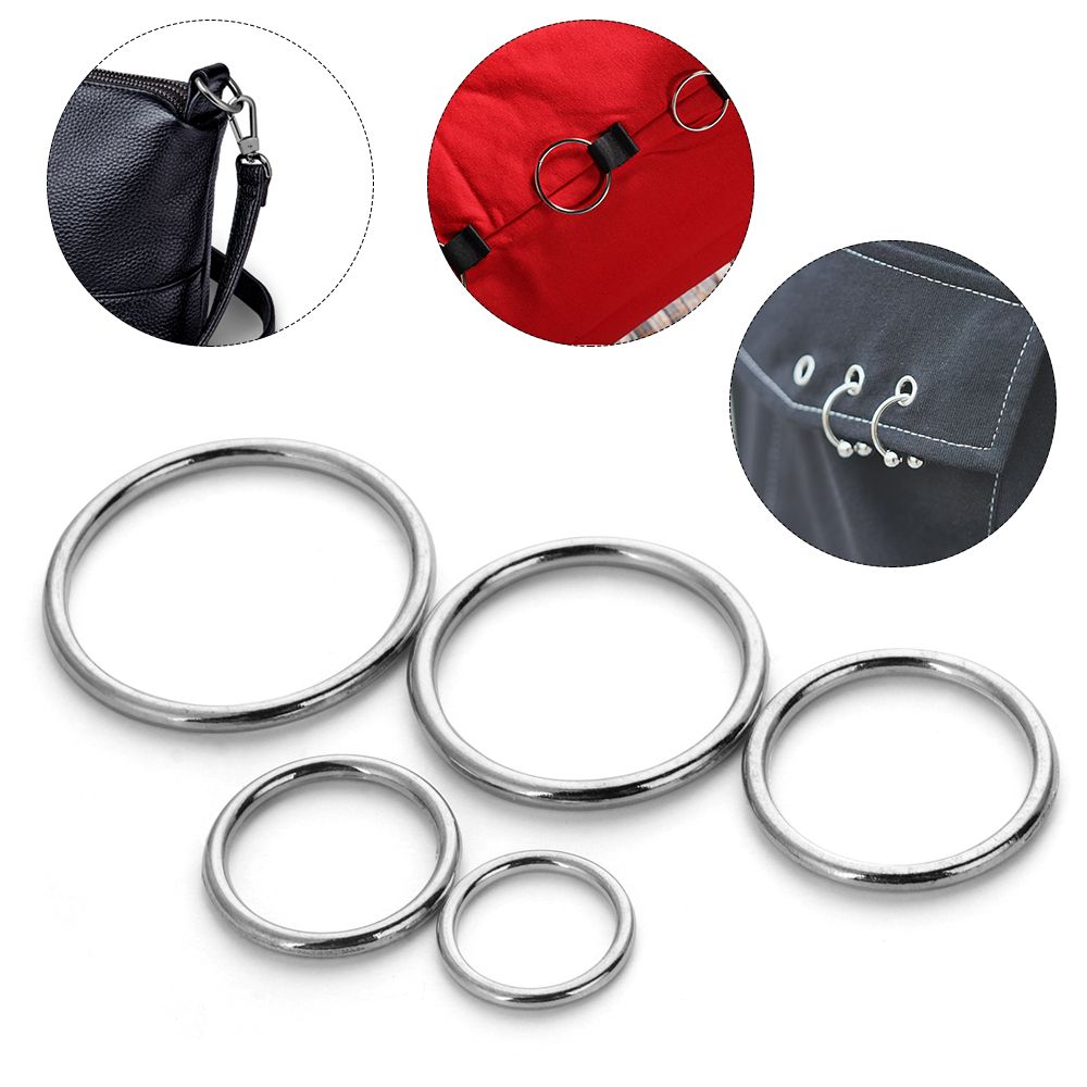 10Pcs Metal O Ring Silver Gold - Sewing Tas บทวิจารณ์และราคา