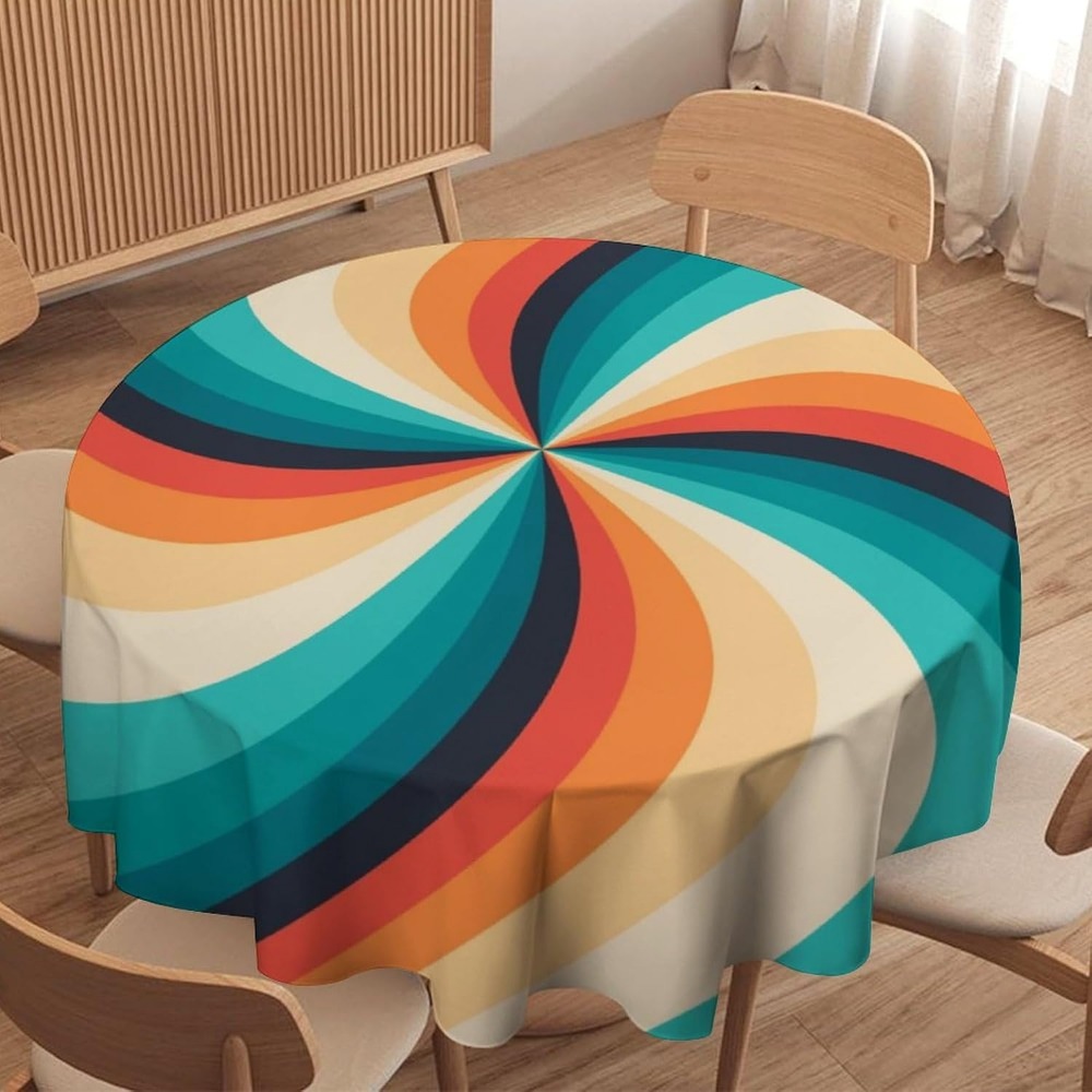 Vintage Groovy Swirl Round Tab - Century Textile & Sewing Supply Photos บทวิจารณ์และราคา