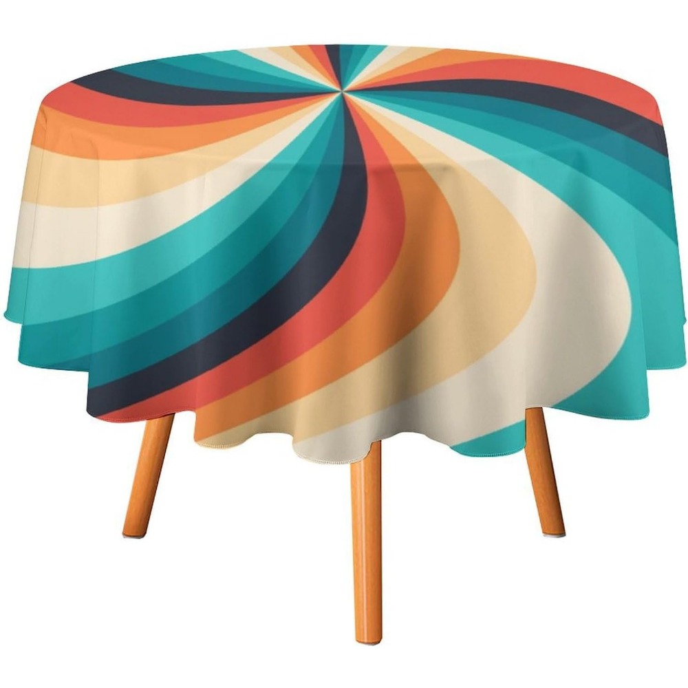 Vintage Groovy Swirl Round Tab - Century Textile & Sewing Supply Photos บทวิจารณ์และราคา
