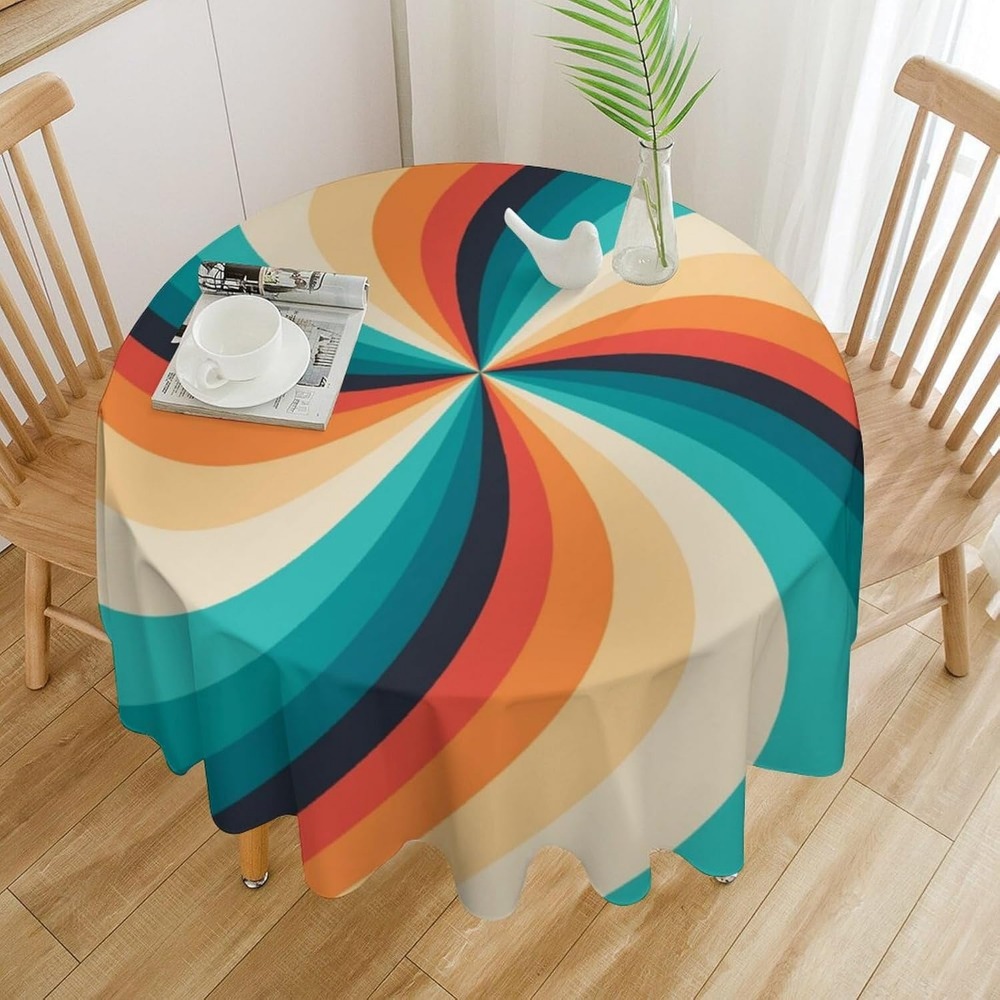 Vintage Groovy Swirl Round Tab - Century Textile & Sewing Supply Photos บทวิจารณ์และราคา