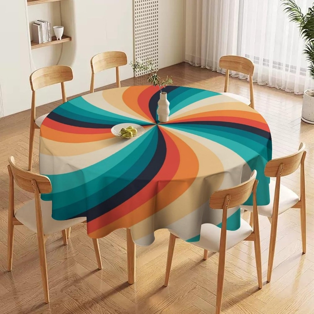 Vintage Groovy Swirl Round Tab - Century Textile & Sewing Supply Photos บทวิจารณ์และราคา