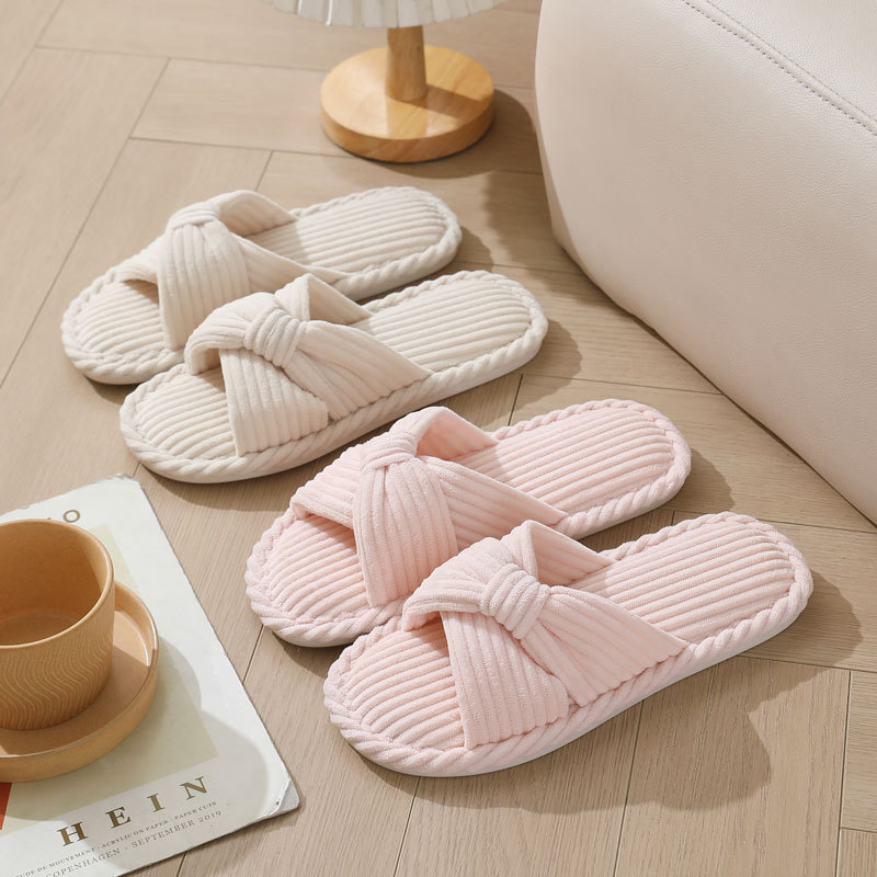 Corduroy Cross Strap Home Slip - Sewing Fabric บทวิจารณ์และราคา