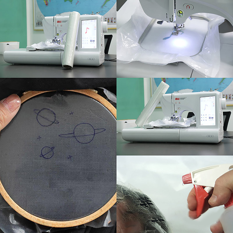 Water Soluble Embroidery Toppi - Sewing Machine In Textile บทวิจารณ์และราคา